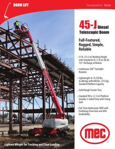 45-JDiesel  Telescopic Boom