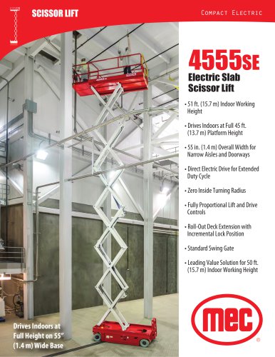 4555SE  Electric Slab  Scissor Lift