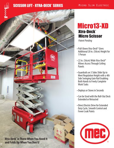 Micro13-XD  Xtra-Deck®  Micro Scissor