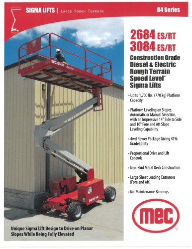 SIGMA LIFTS | LARGE ROUGH TERRAIN 84 Series