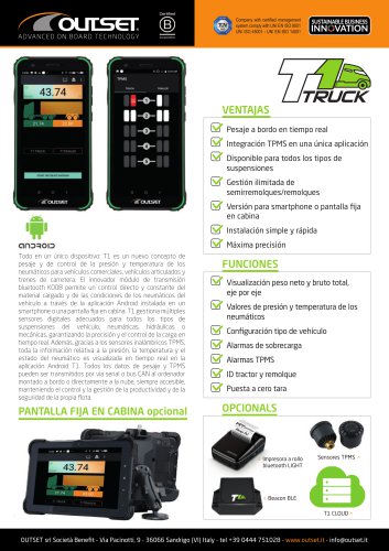 T1 TRUCK ficha t&eacute;cnica