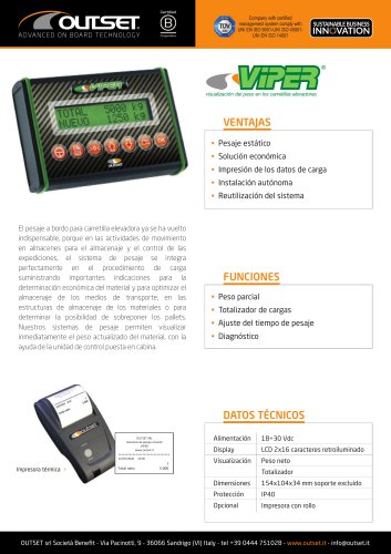VIPER ficha t&eacute;cnica