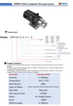 MPB015 Micro magnetic drive gear pump