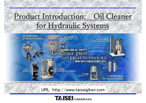 Oil Cleaner for Hydraulic Systems