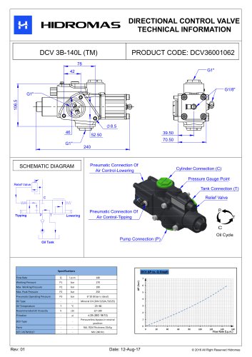 DIRECTIONAL CONTROL VALVE