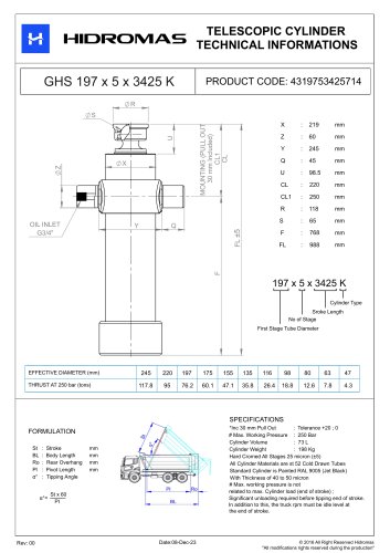 TELESCOPIC CYLINDER