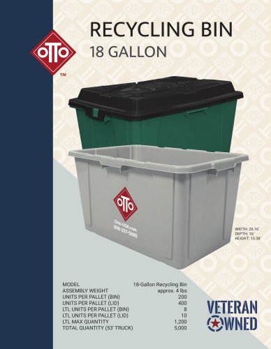 RECYCLING BIN 18 GALLON