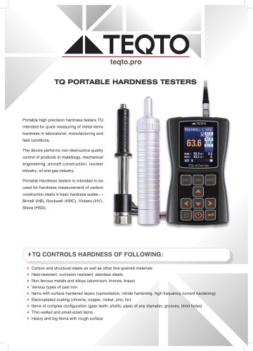 Hardness Tester Brochure