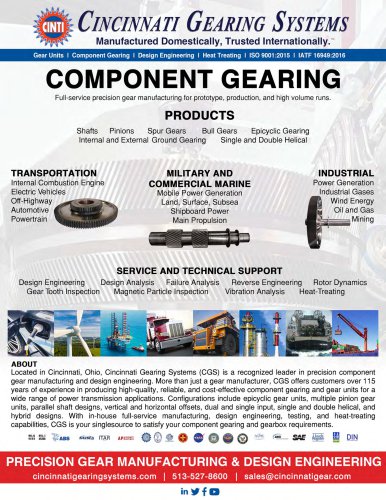 COMPONENT GEARING