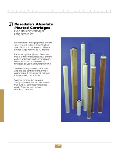 Rosedale's Absolute Pleated Cartridges