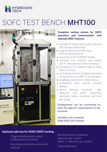 SOFC TEST BENCH MHT100