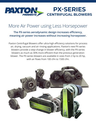 PX-SERIES CENTRIFUGAL BLOWERS