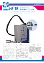 MP-TR equipment to mix bicomponent filled resin