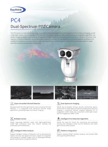 Raythink PC4 Series PTZ Camera