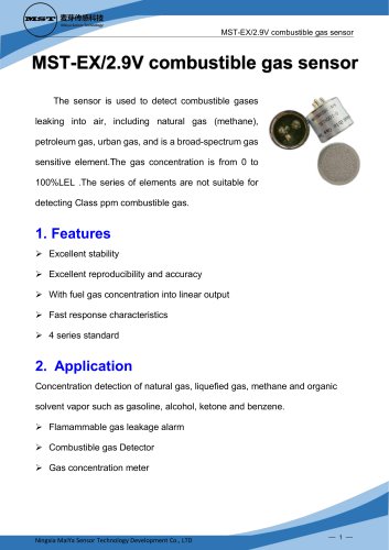 MaiYa  MST-EX/2.9V Combustible gas sensor