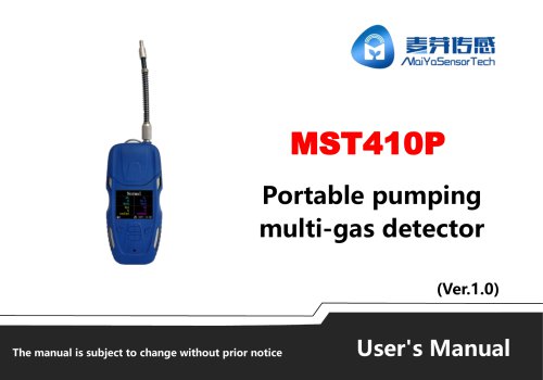 Maiya sensor pump 4 gas analyzer MST 410P