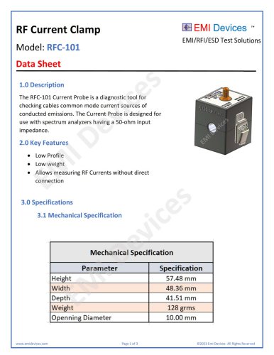 RF Current Clamp