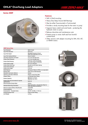 OHLA Overhung Load Adaptors Series 300F