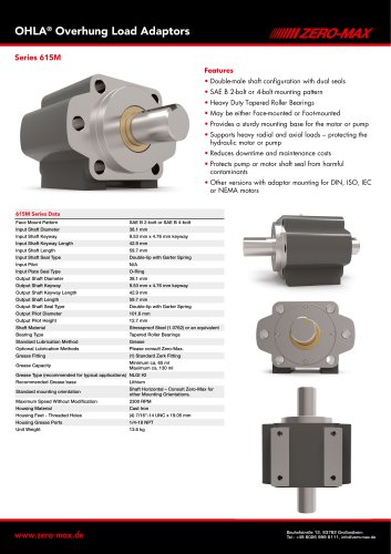 OHLA Overhung Load Adaptors Series 615M