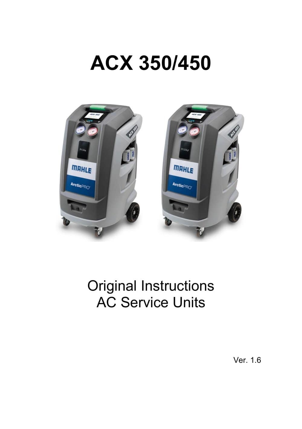 ACX 350/450 - MAHLE Service Solutions