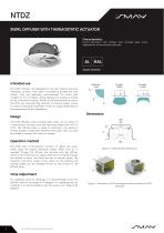 NTDZ - Swirl diffuser with thermostatic actuator