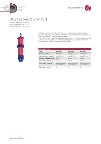 DOSING VALVE STATION