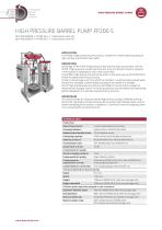 HIGH PRESSURE BARREL PUMP FP200-S