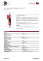 MANUAL DOSING VALVE HDV05