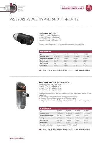 PRESSURE REGULATING VALVE DRV04