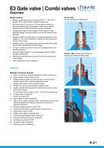 E3 Gate valve | Combi valves