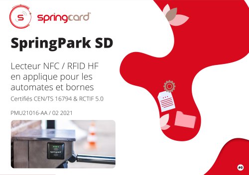Lecteur NFC / RFID HF  en applique pour les  automates et bornes