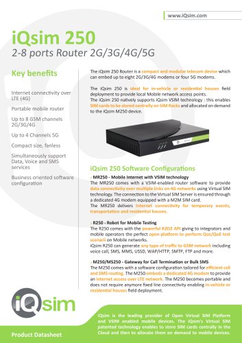 iQsim 250