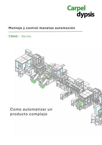 Linea de montaje automática para manetas automoción