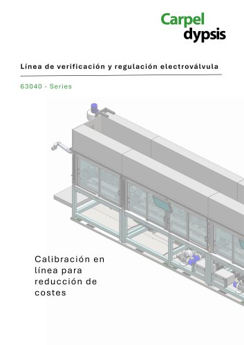 Línea de verificación y regulación electroválvula