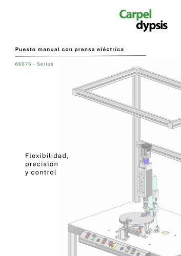 Puesto manual con prensa eléctrica