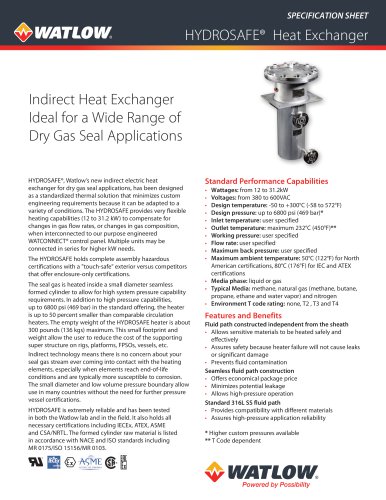 HYDROSAFE® Heat Exchanger