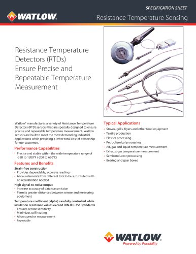 Resistance Temperature Sensing