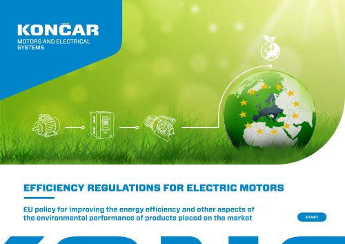 EFFICIENCY REGULATIONS FOR ELECTRIC MOTORS