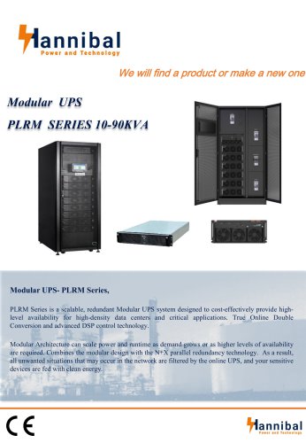 Modular UPS PLRM SERIES 10-90KVA