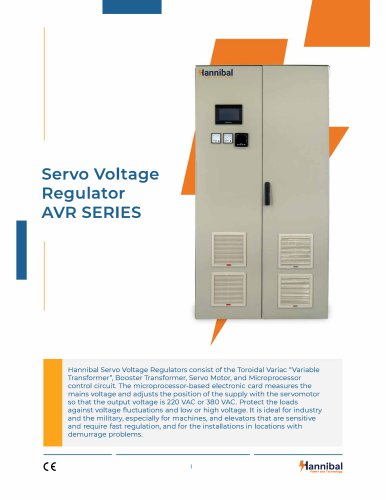 Servo Voltage Regulator AVR SERIES