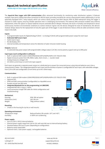 AQ3 Data Logger LTE IoT EN
