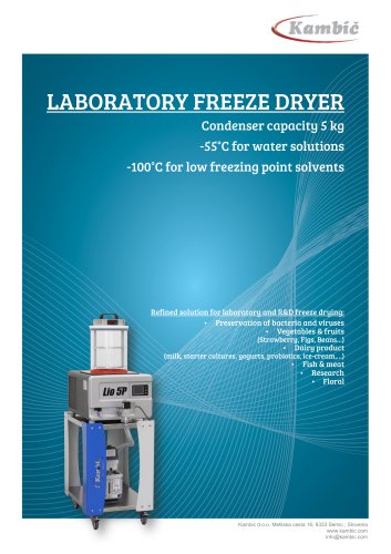 LABORATORY FREEZE DRYER