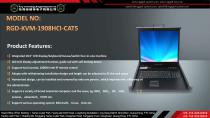 RGD-KVM-1908HCI-CAT5 Key Technology Rugged KVM switch