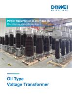 Dowei Electric Oil Type Voltage Transformer TYD72.5,TYD123,TYD145,TYD245,TYD362