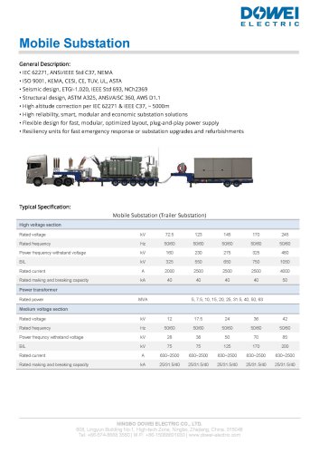 Mobile Substation