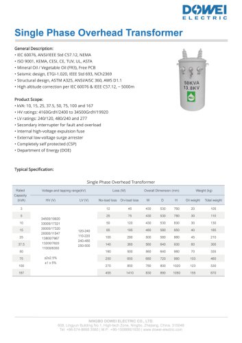 Single Phase Transformer