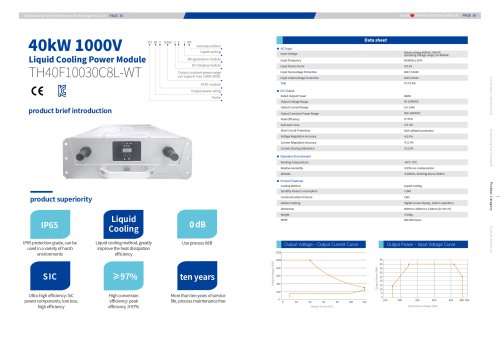 Tonhe Technology EV Charger Module TH40F10030C8L-WT