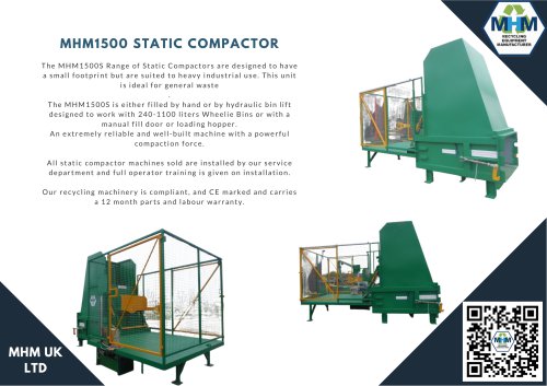 MHM1500 STATIC COMPACTOR