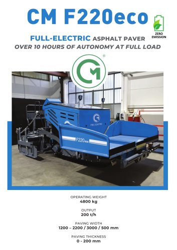 Tracked Paver F220E Full Electric