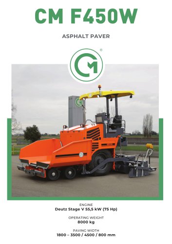 Wheeled Paver F450W